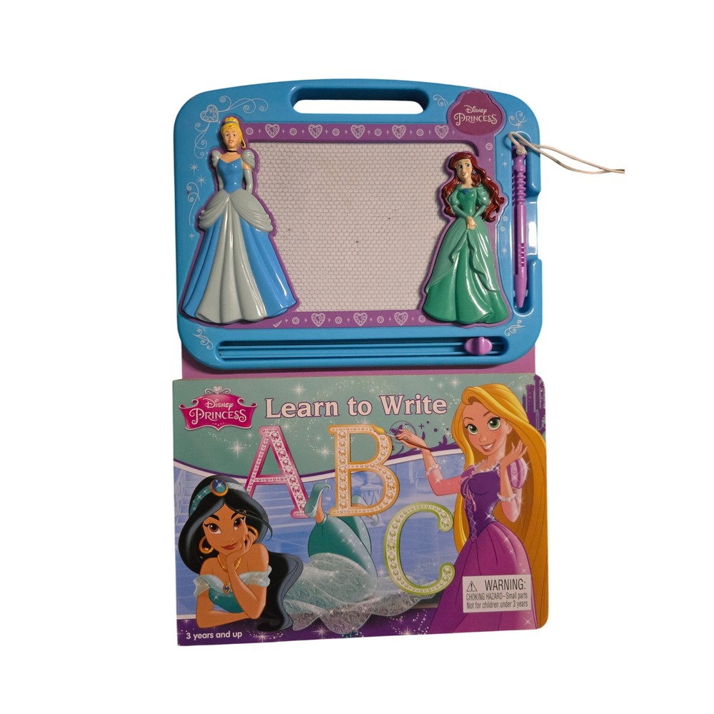 Disney Princess Learn to Write ABC Magnetic Drawing Board Book Phidal Cinderella